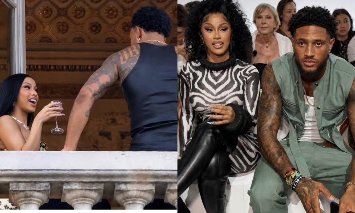 Cardi B sparks relationship rumours with Nigerian goalkeeper, Maduka Okoye in Paris [VIDEOS]