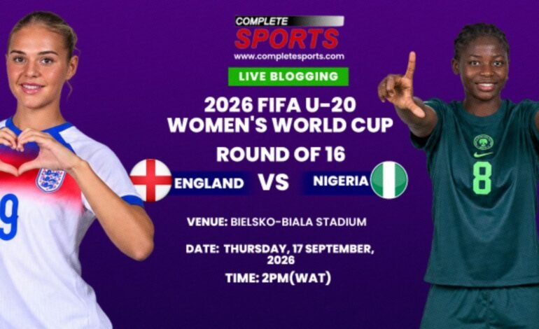 England Vs Nigeria Live Blogging: 2026 U-20 WWC Round Of 16