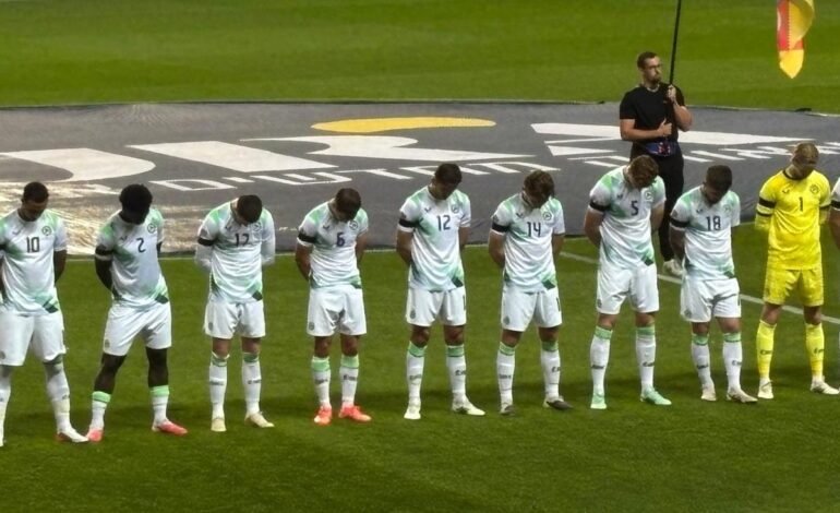 Ireland players refuse handshakes with Israel, bow heads during anthem